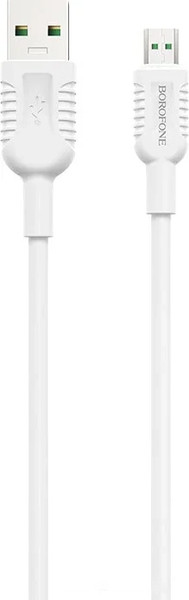 Изображение товара Кабель Borofone BX33 AM-microBM (1.2м, белый)