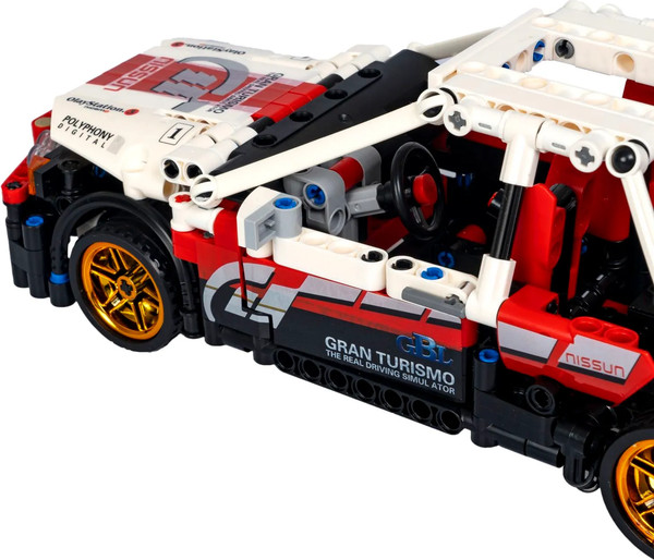 Изображение товара Конструктор инерционный Bondibon Гоночная машина / ВВ5682 (591эл, белый/красный)