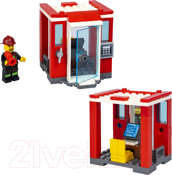 Изображение товара Конструктор Bondibon Пожарная Служба Пожарная команда / ВВ5731 (300эл)