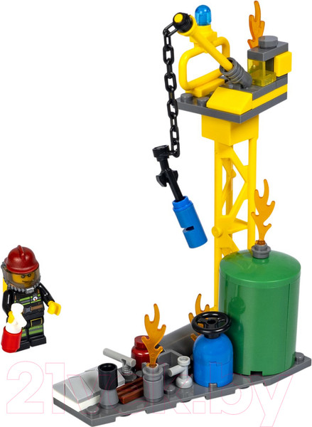 Изображение товара Конструктор Bondibon Пожарная Служба Пожарная команда / ВВ5731 (300эл)