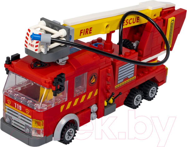 Изображение товара Конструктор Bondibon Пожарная Служба. Пожарная машина / ВВ5706 (364эл)