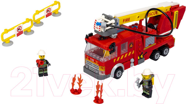 Изображение товара Конструктор Bondibon Пожарная Служба. Пожарная машина / ВВ5706 (364эл)