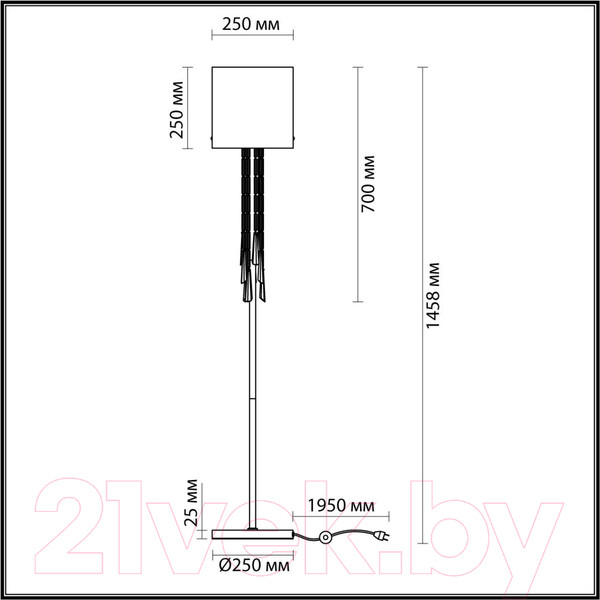 Изображение товара Торшер Odeon Light Nicole 4886/1F
