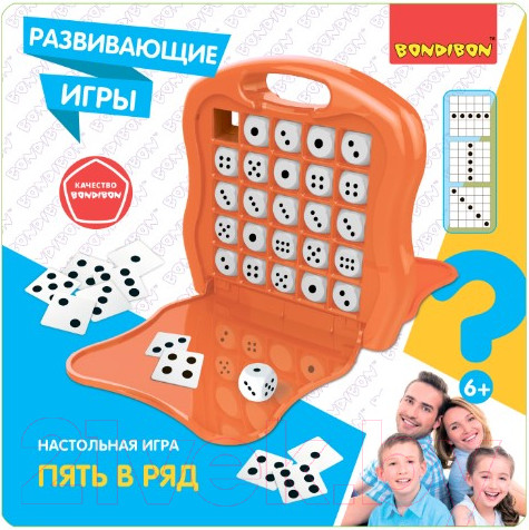 Изображение товара Развивающая игра Bondibon Пять в ряд / ВВ5668