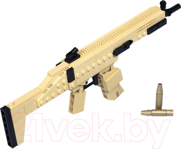 Изображение товара Конструктор Bondibon Военный Десант Автоматическая винтовка / ВВ5710 (143эл)