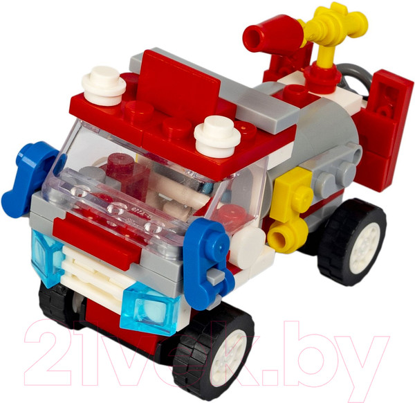 Изображение товара Конструктор Bondibon Пожарная служба Пожарная машина / ВВ5735 (95эл)