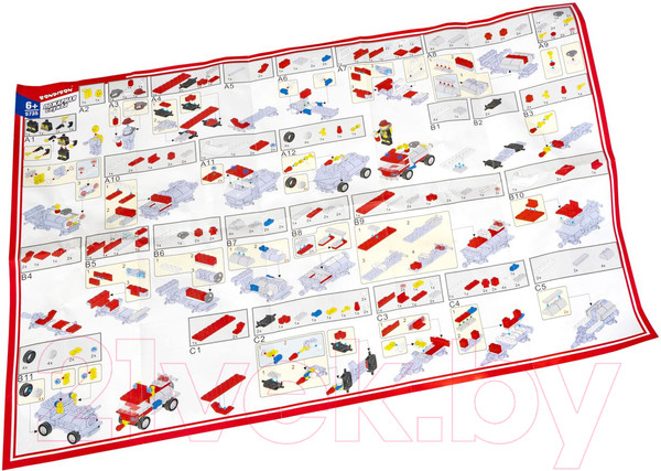 Изображение товара Конструктор Bondibon Пожарная служба Пожарная машина / ВВ5735 (95эл)