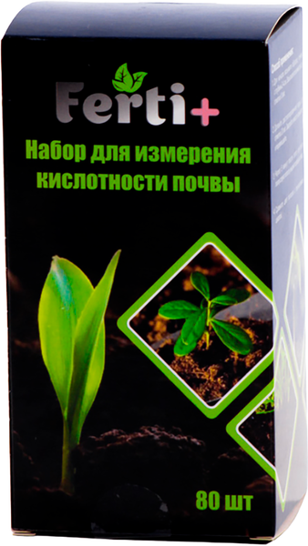 Изображение товара Измеритель почвы Ferti+ Лакмусовые полоски (80шт)