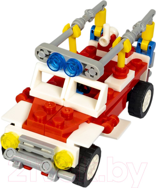 Изображение товара Конструктор Bondibon Пожарная служба Пожарная машина / ВВ5734 (97эл)