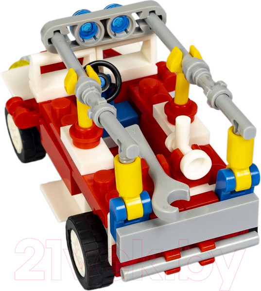 Изображение товара Конструктор Bondibon Пожарная служба Пожарная машина / ВВ5734 (97эл)