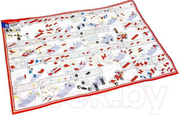 Изображение товара Конструктор Bondibon Пожарная служба Пожарная машина / ВВ5734 (97эл)