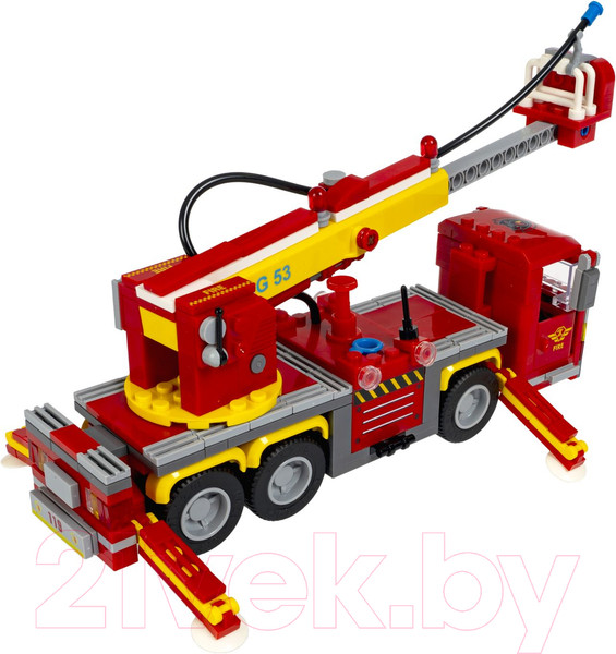 Изображение товара Конструктор Bondibon Пожарная Служба Пожарная машина / ВВ5705 (349эл)