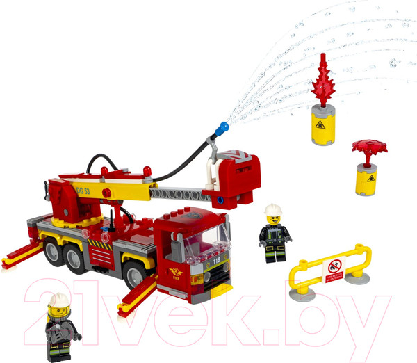 Изображение товара Конструктор Bondibon Пожарная Служба Пожарная машина / ВВ5705 (349эл)