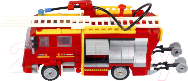 Изображение товара Конструктор Bondibon Пожарная Служба Пожарная машина / ВВ5707 (487эл)