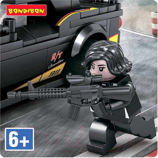 Изображение товара Конструктор Bondibon Полицейский патруль Машина / ВВ5713 (274эл)