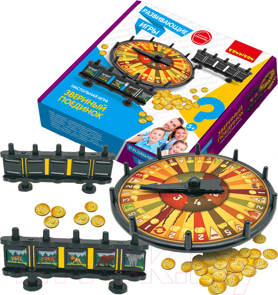 Изображение товара Настольная игра Bondibon Звериный поединок / ВВ5665