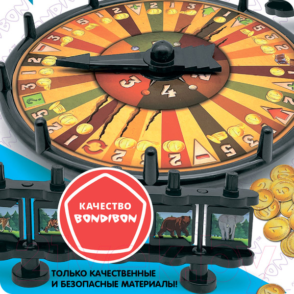 Изображение товара Настольная игра Bondibon Звериный поединок / ВВ5665