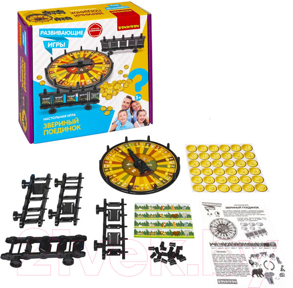Изображение товара Настольная игра Bondibon Звериный поединок / ВВ5665