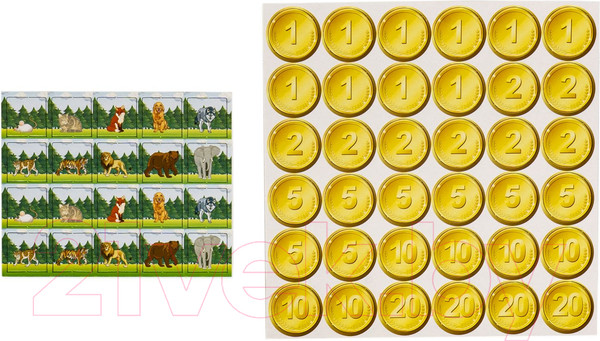 Изображение товара Настольная игра Bondibon Звериный поединок / ВВ5665