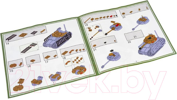 Изображение товара Конструктор Bondibon Военный Десант Танк / ВВ5704 (224эл)