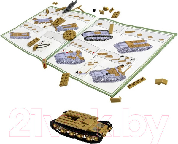 Изображение товара Конструктор Bondibon Военный Десант Танк / ВВ5704 (224эл)