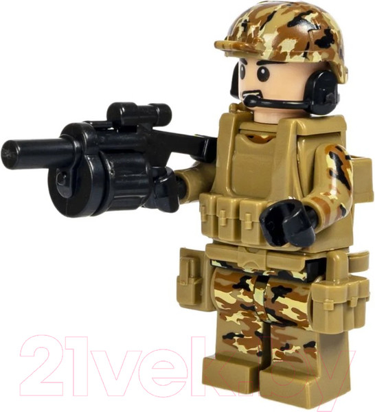 Изображение товара Конструктор Bondibon Военный Десант Танк / ВВ5704 (224эл)