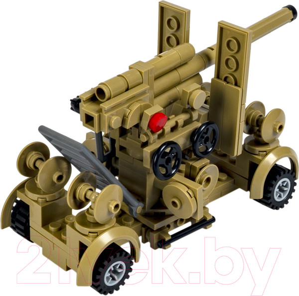 Изображение товара Конструктор Bondibon Военный Десант Зенитная установка / ВВ5703 (174эл)