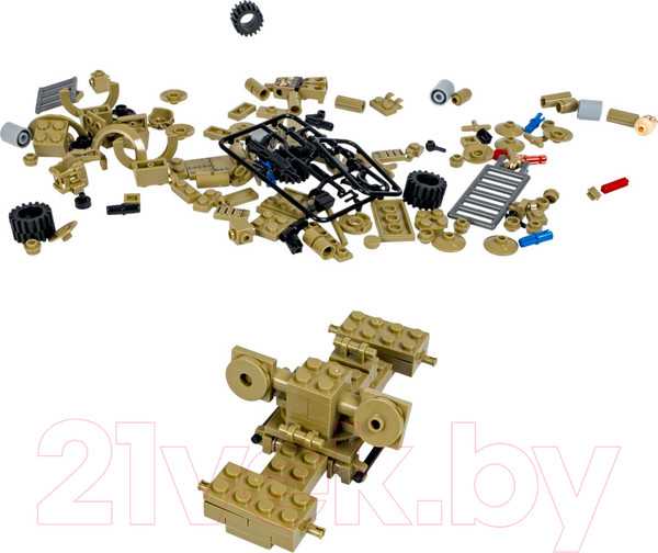 Изображение товара Конструктор Bondibon Военный Десант Зенитная установка / ВВ5703 (174эл)