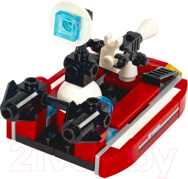 Изображение товара Конструктор Bondibon Пожарная Служба Катер / ВВ5729 (52эл)