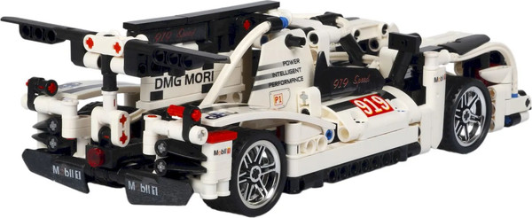 Изображение товара Конструктор инерционный Bondibon Гоночная машина / ВВ5683 (489эл, белый)