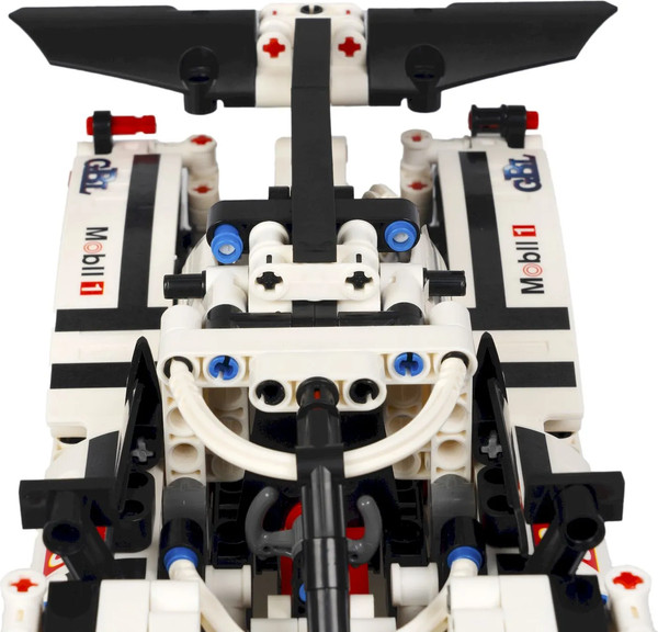 Изображение товара Конструктор инерционный Bondibon Гоночная машина / ВВ5683 (489эл, белый)