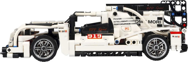 Изображение товара Конструктор инерционный Bondibon Гоночная машина / ВВ5683 (489эл, белый)