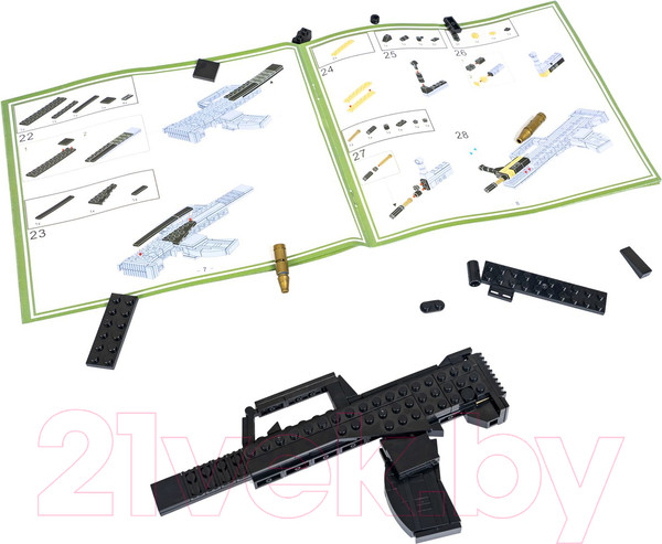 Изображение товара Конструктор Bondibon Военный Десант Автомат / ВВ5711 (170эл)