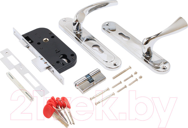 Изображение товара Замок врезной БУЛАТ Номос ЗВ4-1.70.03.04 (хром)