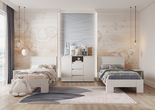 Изображение товара Тумба Стендмебель Хелен КМ 01 1202 (белый/белый)