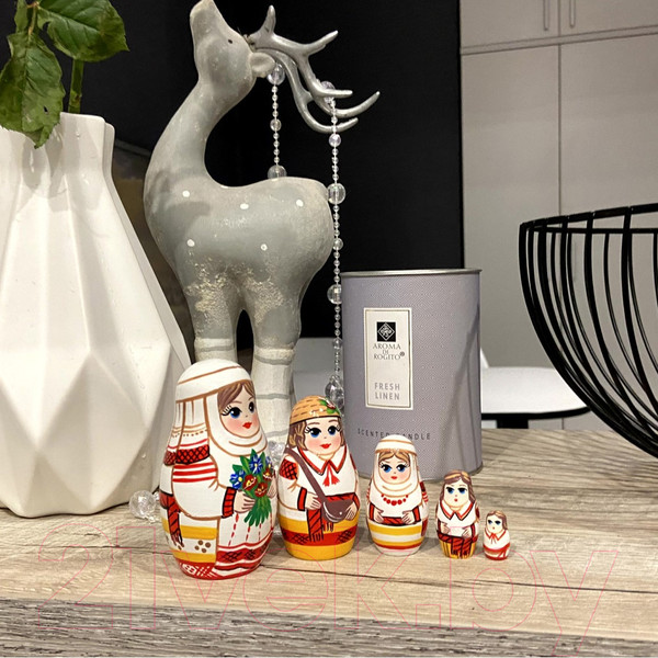 Изображение товара Матрешка сувенирная Брестская Фабрика Сувениров Белорусская матрешка в национальной одежде 5043