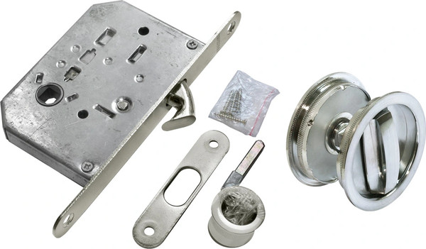 Изображение товара Комплект дверной фурнитуры Morelli MHS-1 WC SC (матовый хром)