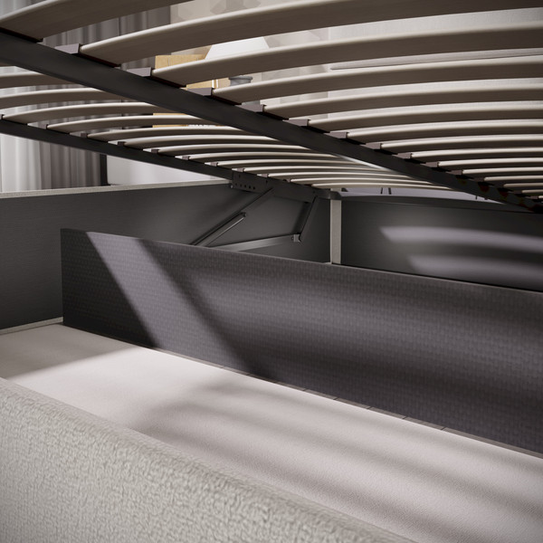 Изображение товара Двуспальная кровать ТриЯ Глосс универсальный тип 1 160x200 (велюр Confetti Cream)