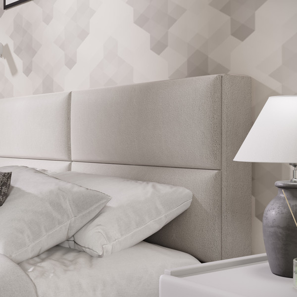 Изображение товара Двуспальная кровать ТриЯ Глосс универсальный тип 1 160x200 (велюр Confetti Cream)