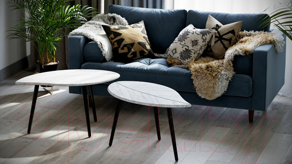 Изображение товара Журнальный столик Калифорния мебель Берли 12мм (дуб грей)