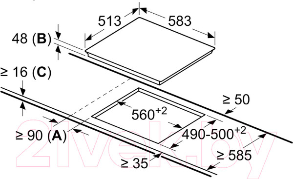 Изображение товара Электрическая варочная панель Bosch PKE645BB2E