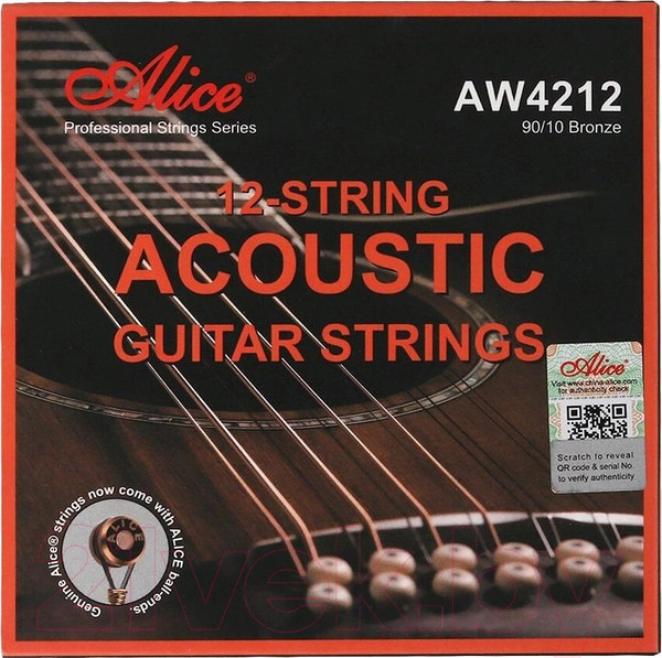 Изображение товара Струны для акустической гитары Alice AW4212-SL