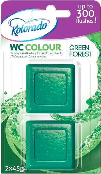 Изображение товара Чистящее средство для унитаза Kolorado WC Colour Green Forest (2x45г)