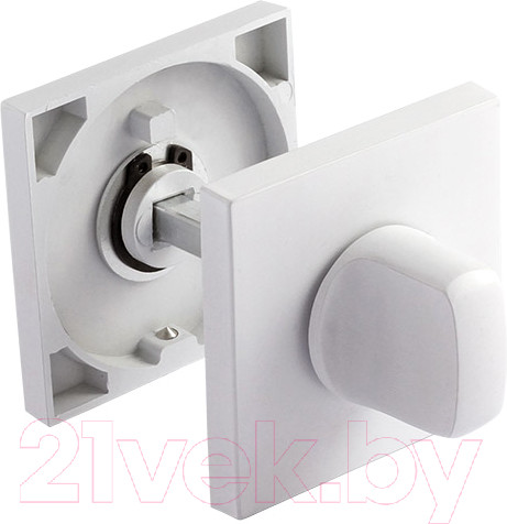 Изображение товара Фиксатор дверной защелки VELA Techno BK-Q-WH (белый, квадратный)