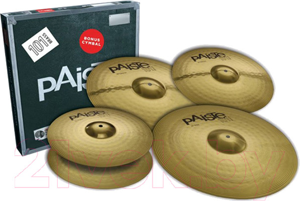 Изображение товара Набор тарелок для ударной установки Paiste 101 Brass Universal Set 000014US14