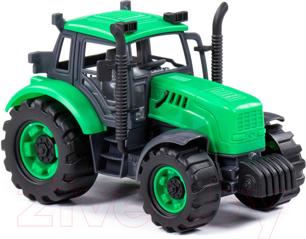 Изображение товара Трактор игрушечный Полесье Прогресс / 94162 (зеленый)