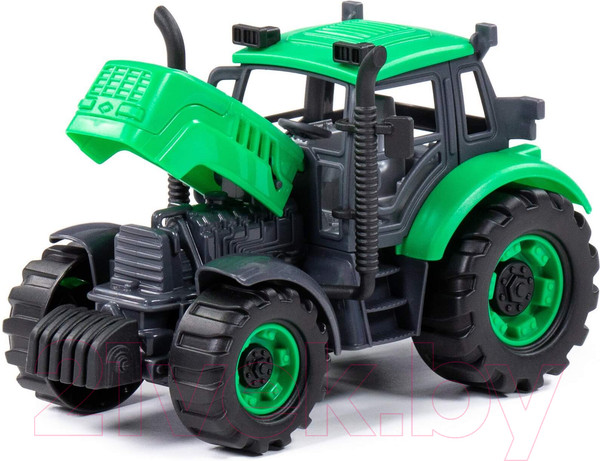 Изображение товара Трактор игрушечный Полесье Прогресс / 94162 (зеленый)