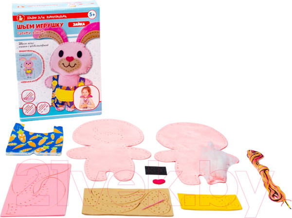 Изображение товара Набор для шитья Десятое королевство Плюшевая игрушка своими руками Зайка / 04376