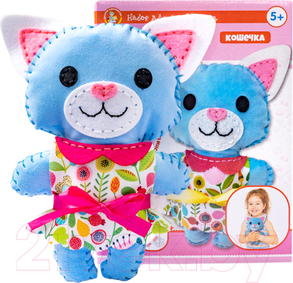 Изображение товара Набор для шитья Десятое королевство Плюшевая игрушка своими руками Кошечка / 04370
