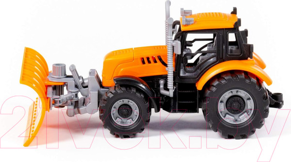 Изображение товара Трактор игрушечный Полесье С лопатой-отвалом / 91765 (оранжевый)